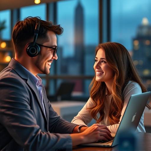 Expert travel agents conducting a virtual consultation.