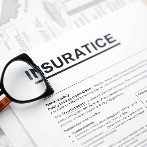 Image of a travel insurance policy document