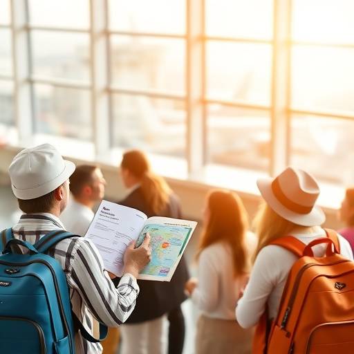 Image of group travel arrangements including plane tickets, hotel bookings, and tour schedules.